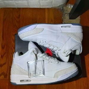 UA Jordan 3 Triple White Size 10.5